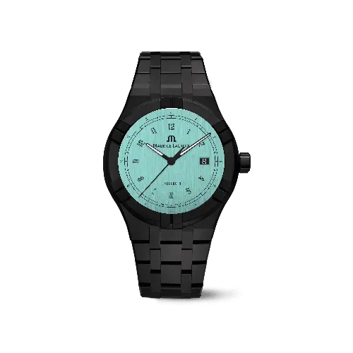 Label Noir Aikon Automatic 42MM klokke keramikk sort skive