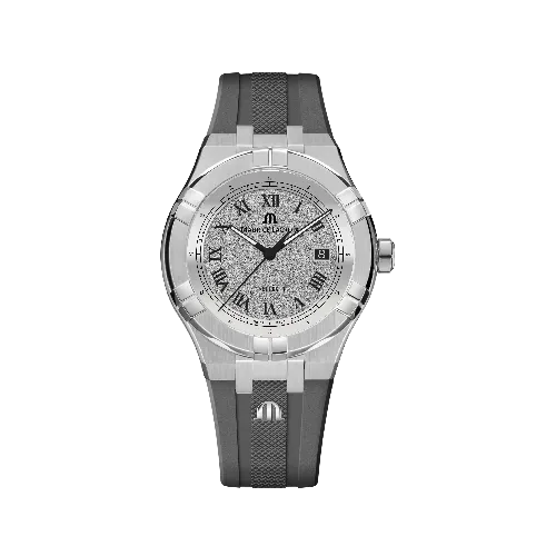 Label Noir Aikon Automatic 42MM klokke stål grå gummirem