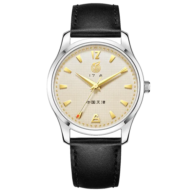 Sea-gull WUYI 819.17.1070 herreklokke beige 40mm