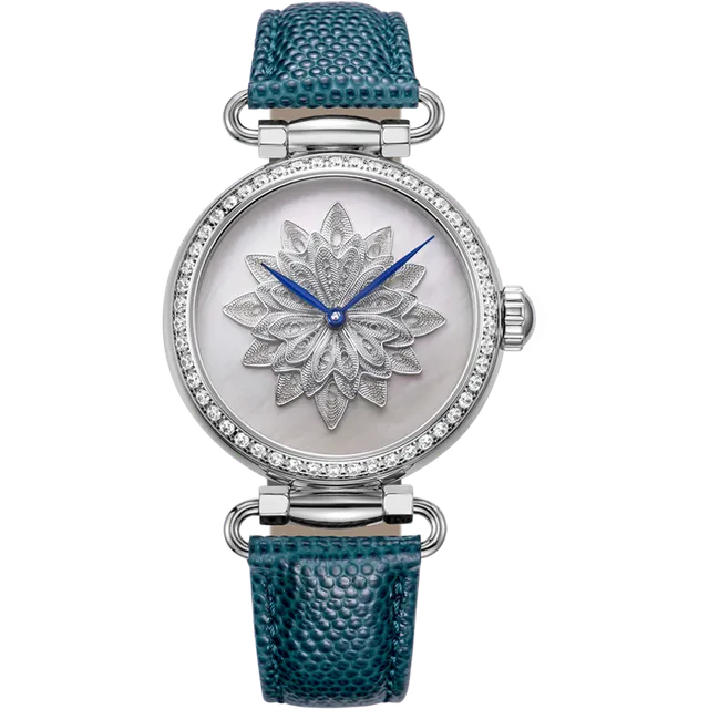 Sea-gull Artisan 719.18.8102L dameklokke hvit 38 mm tourbillon