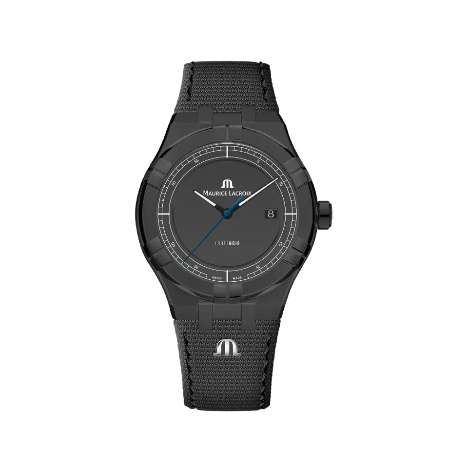 Label Noir Aikon Automatic 42MM klokke PVD sort tekstil