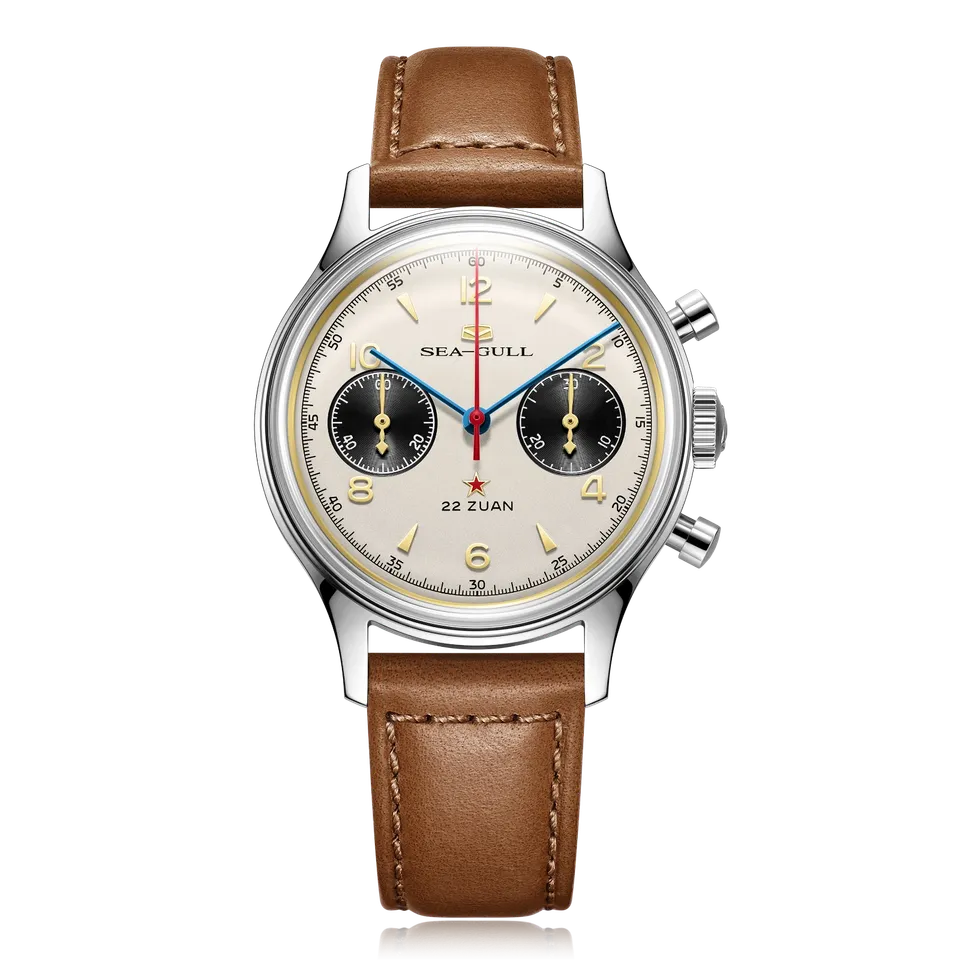 Sea-gull 1963 Polar Night Panda Eye 37,3mm kronograf