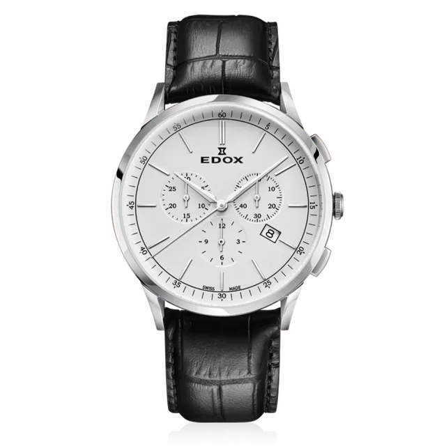 Edox Les Vauberts Chronograph Date herreklokke