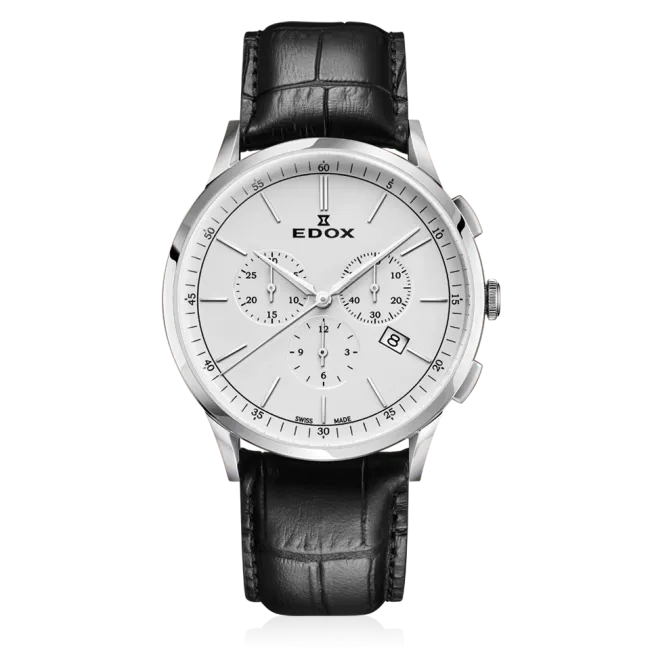 Edox Les Vauberts Chronograph Date herreklokke