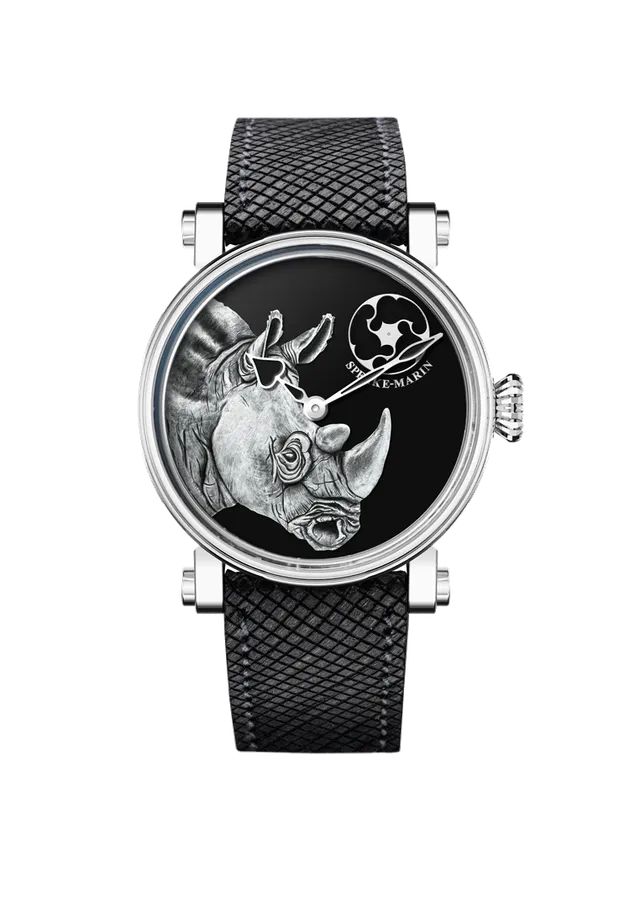 Speake-Marin Rhinoceros klokke titan håndgravert