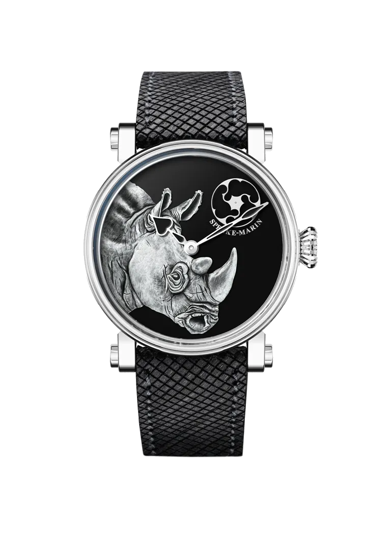 Speake-Marin Rhinoceros klokke titan håndgravert