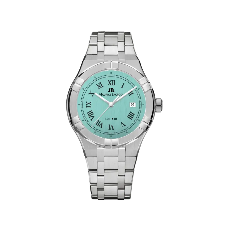 Label Noir Aikon Automatic 42mm klokke lyseblå stål
