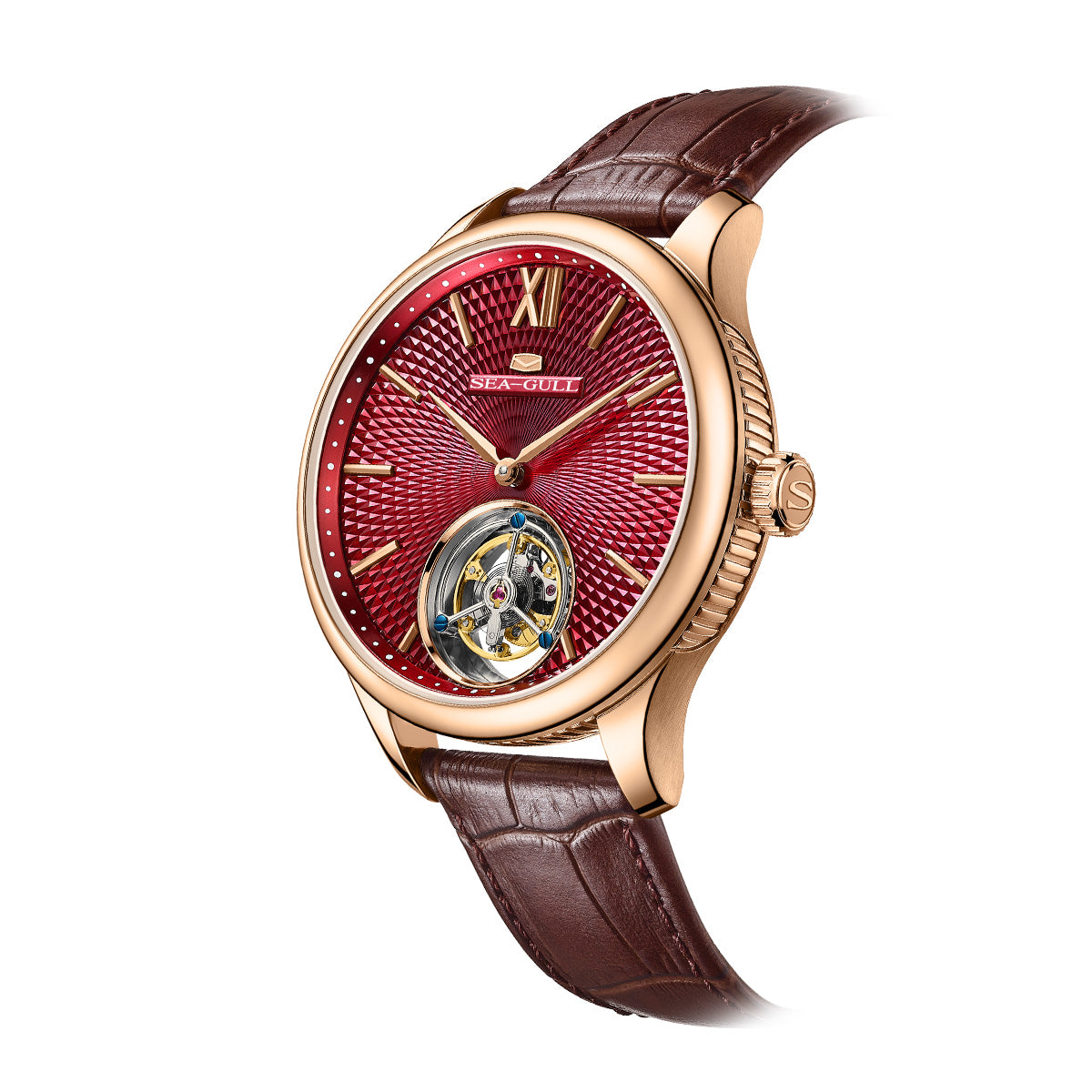 Sea-gull Artisan Heritage 818.17.8841 tourbillon 42mm rød