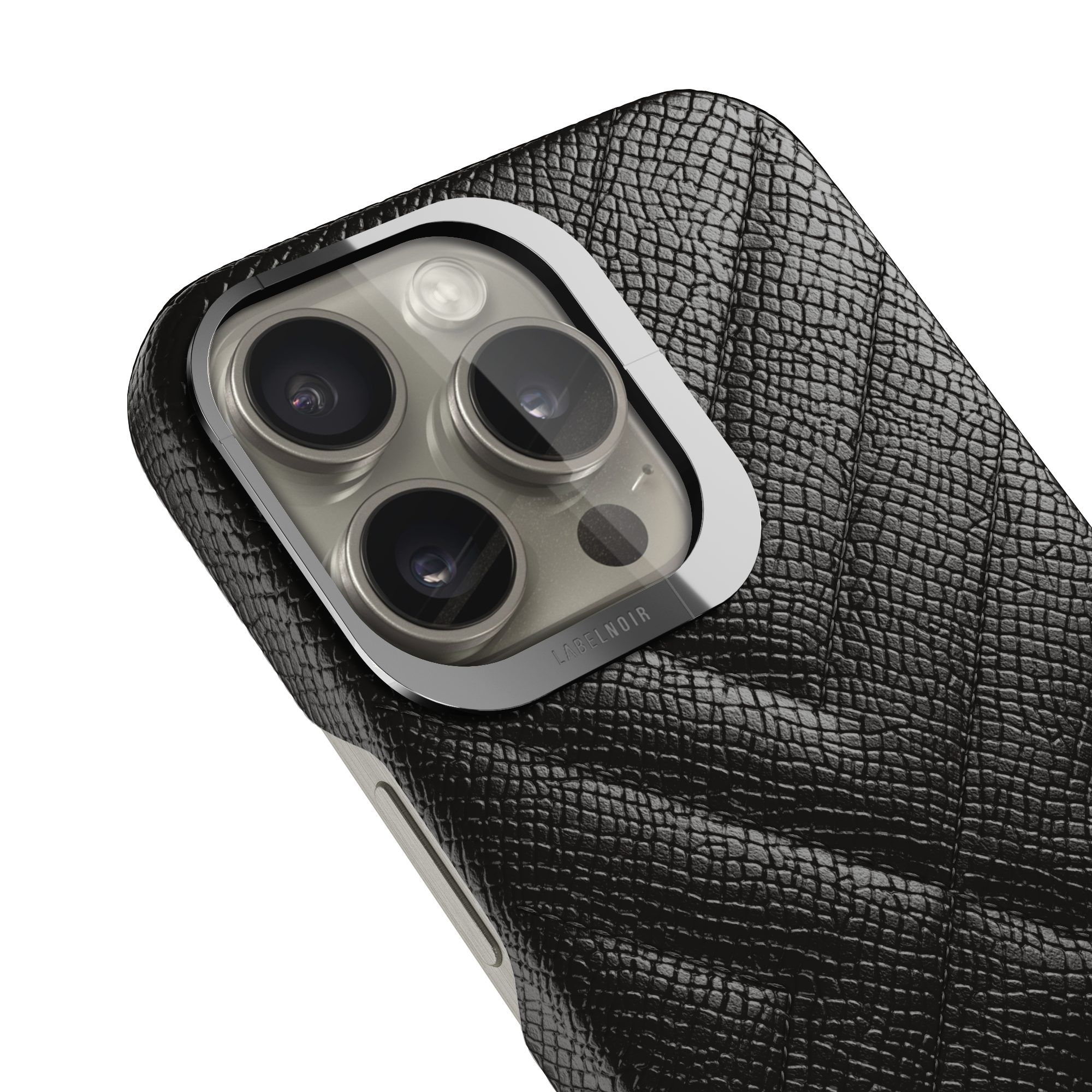 Label Noir Quilted iPhone 15 Pro Max deksel skinn