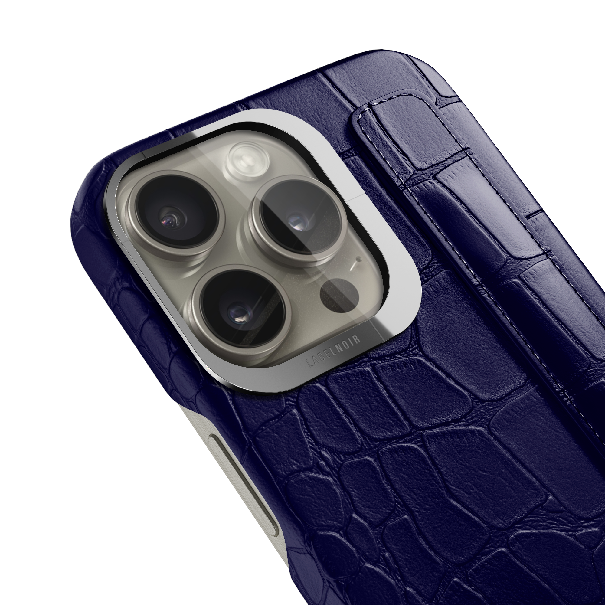 Label Noir Alligator iPhone 15 Pro deksel svart