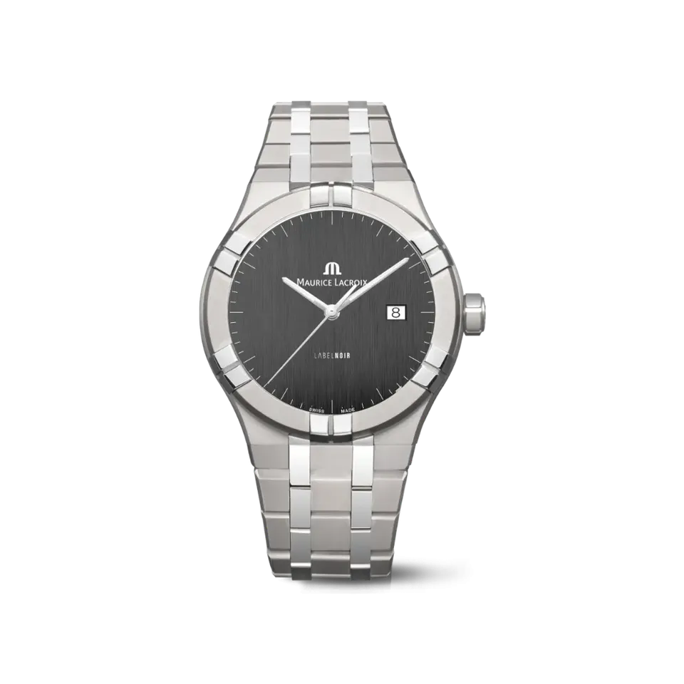 Label Noir Aikon Automatic 42MM klokke titan hvit sateng