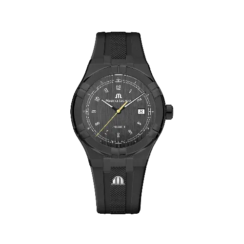 Label Noir Aikon Automatic 42MM herreklokke PVD gul gummi