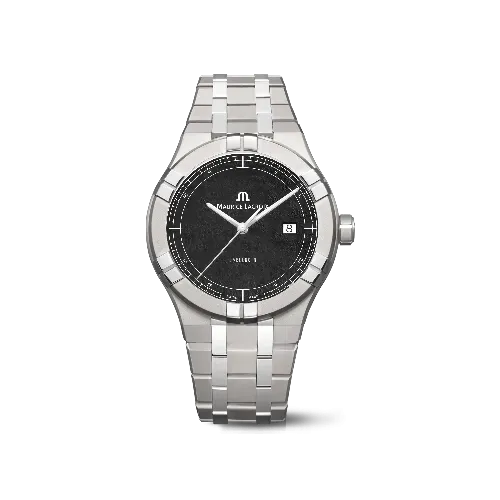 Label Noir Aikon Automatic 42MM klokke titan hvit laserskive
