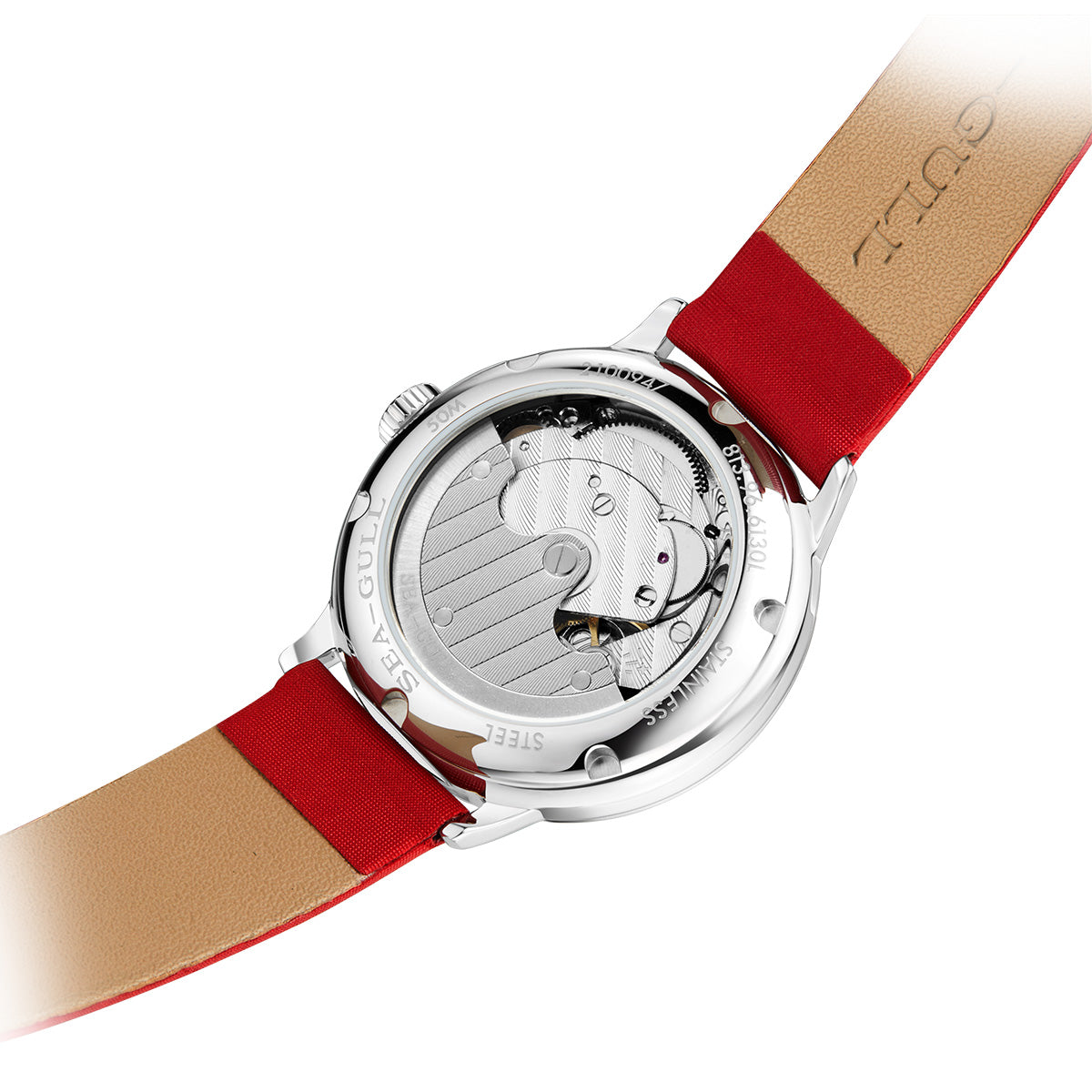 Sea-gull Heartbeat 813.96.6130L dameklokke hvit 34mm