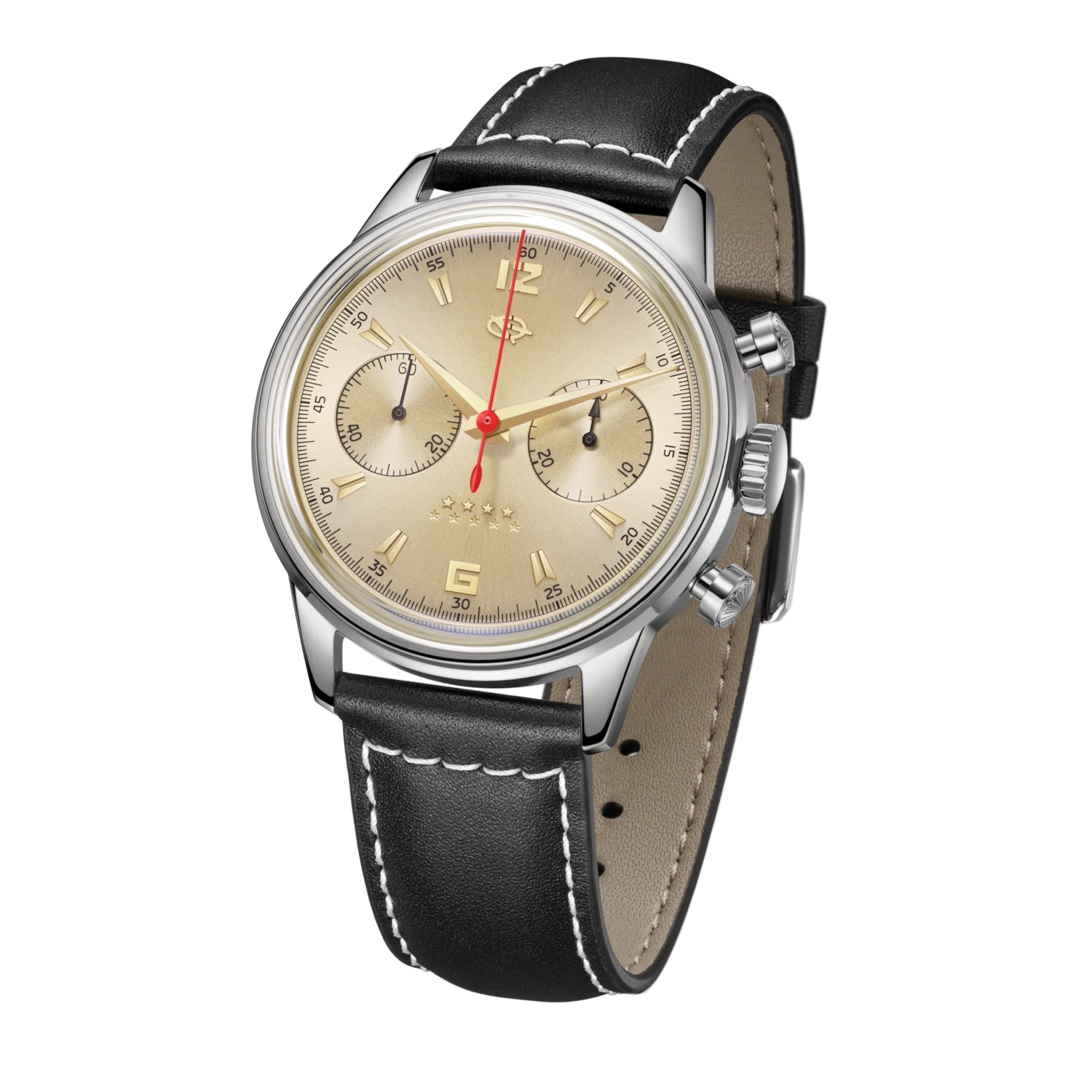 Sea-gull 1963 D304 kronograf herreklokke champagne 40mm