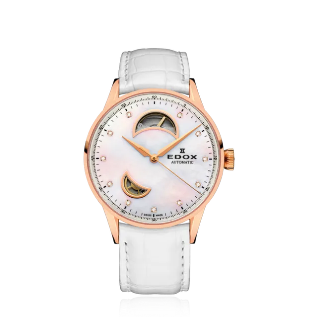 Edox Les Vauberts Open Heart Automatic herreklokke
