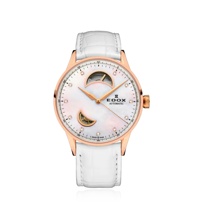 Edox Les Vauberts Open Heart Automatic herreklokke