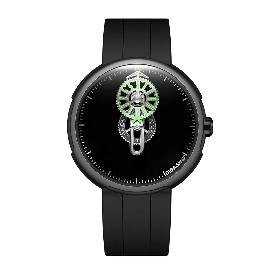 CIGA Design Time Cipher automatisk klokke carbon