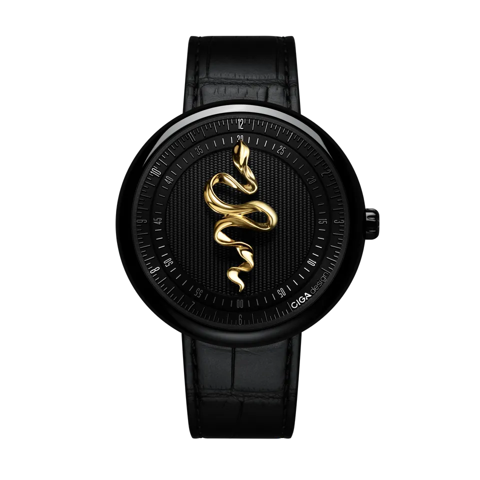 CIGA Design Legend Serpent mekanisk klokke 18k gull