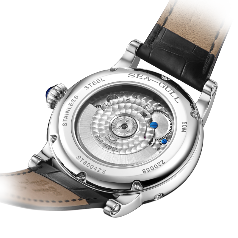 Sea-gull ST8004ZS tourbillon herreklokke hvit 43mm
