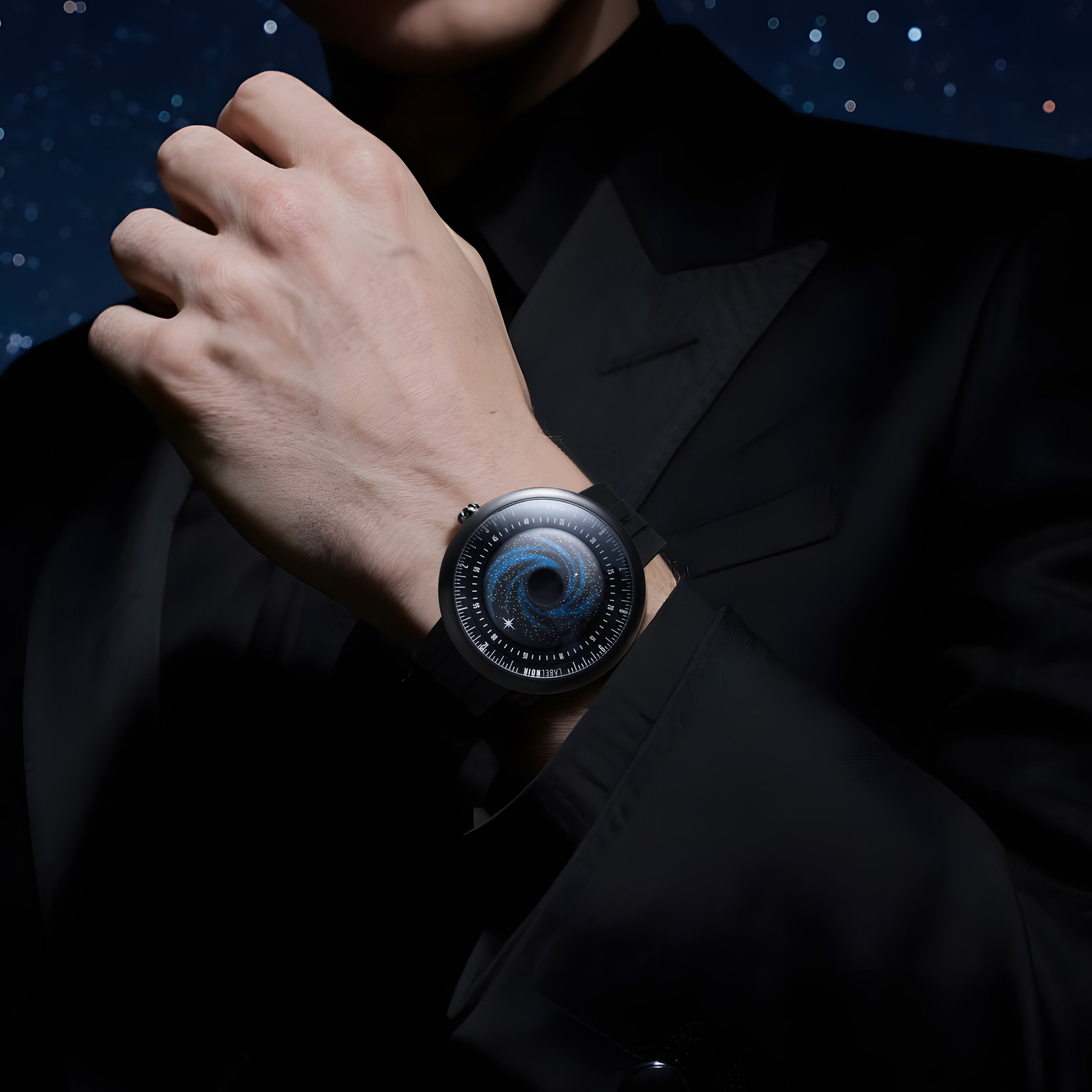 CIGA Design Blue Planet Black Star automatisk titan