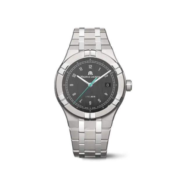 Label Noir Aikon Automatic 42MM herreklokke titan lyseblå viser