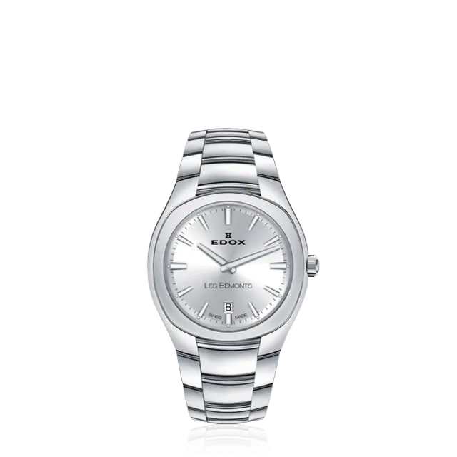 Edox Les Bémonts Ultra Slim Date herreklokke tynn