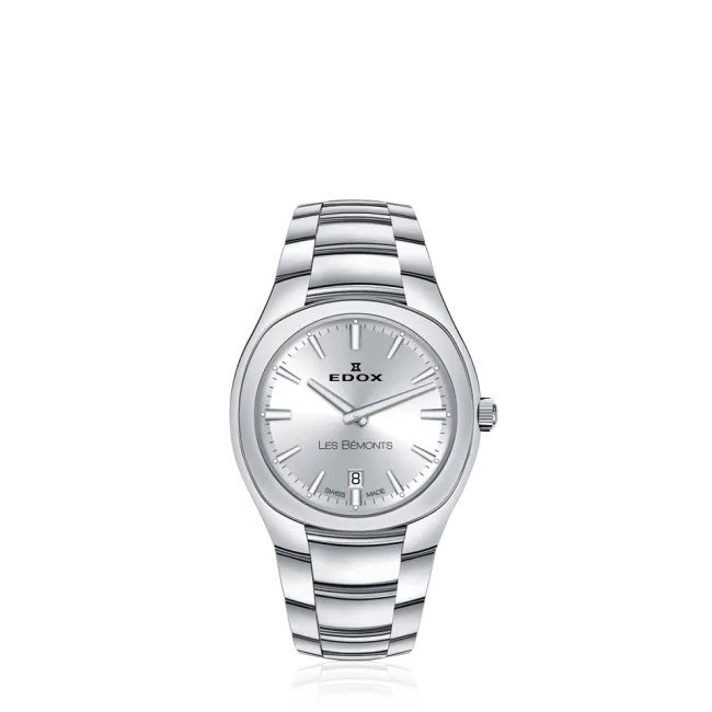 Edox Les Bémonts Ultra Slim Date herreklokke tynn