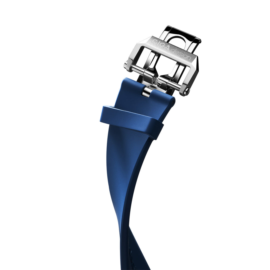 CIGA Design Blue Planet klokkerem 22 mm blå