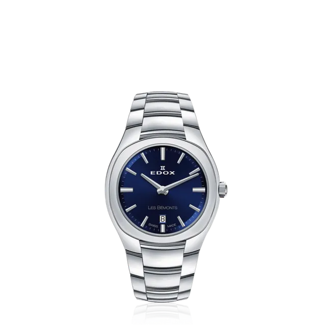 Edox Les Bémonts Ultra Slim Date klokke tynn
