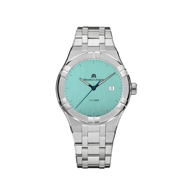 Label Noir Aikon Automatic 42MM klokke stål railroad hvit