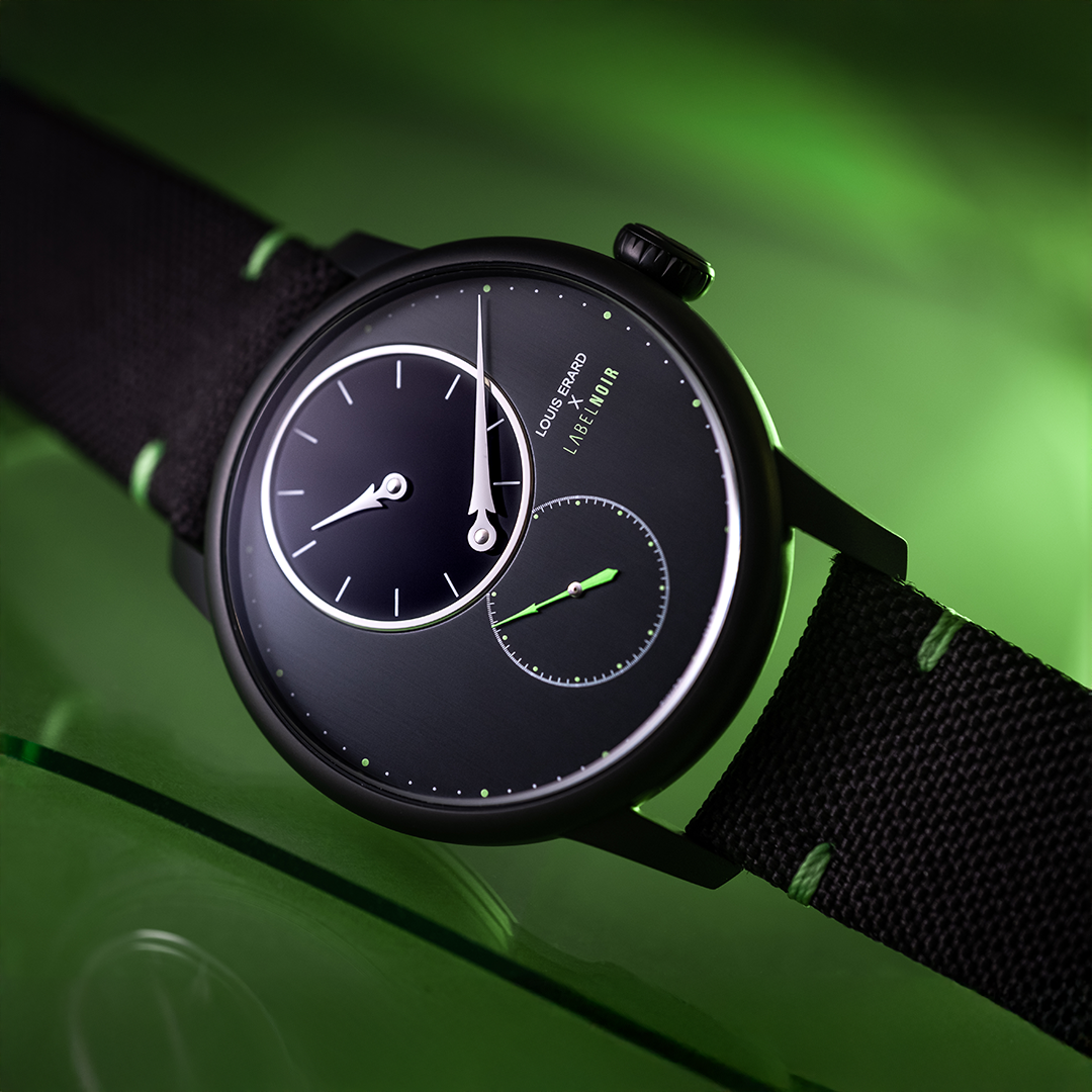Label Noir Louis Erard Le Régulateur klokke limited edition