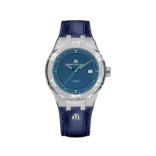 Label Noir Aikon Automatic 42mm klokke blå skinnrem