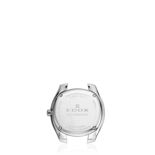 Edox Les Bémonts Ultra Slim Date herreklokke hvit