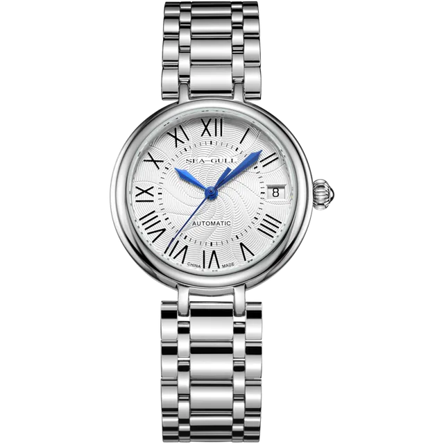 Sea-gull Lady 716.417L dameklokke hvit 32 mm romertall