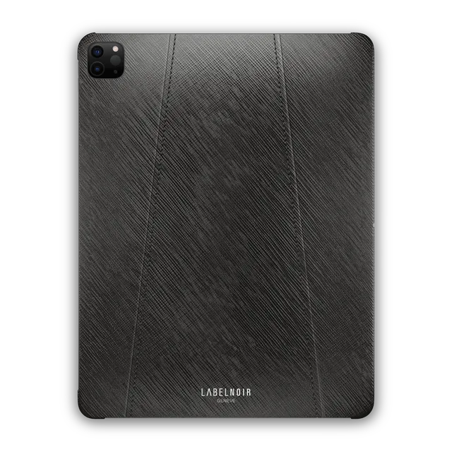 Label Noir iPad Pro 12.9 5th Gen deksel svart saffiano