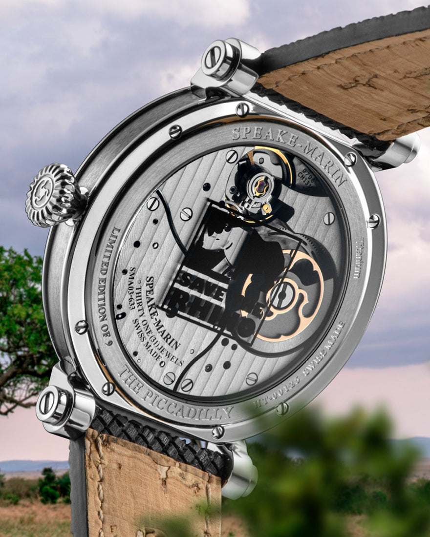Speake-Marin Rhinoceros klokke titan håndgravert