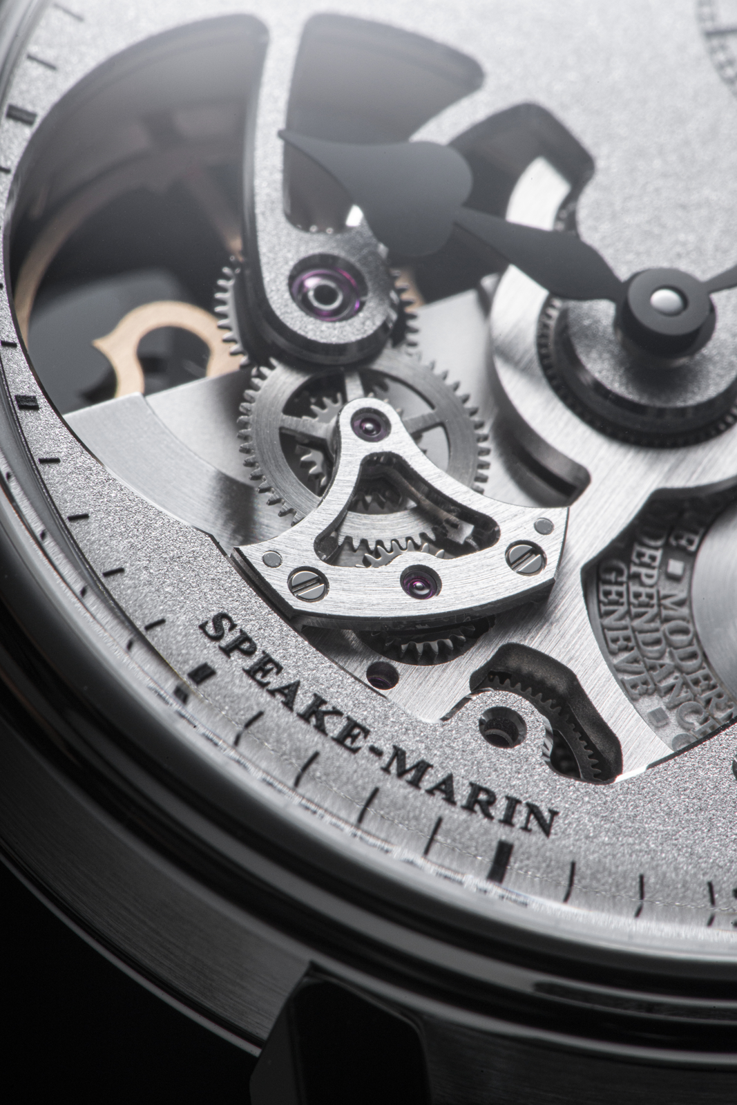 Speake-Marin Sandblasted Titanium klokke 42mm skjelett