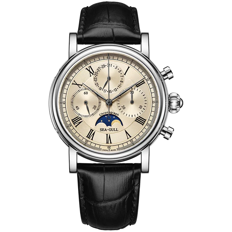 Sea-gull Extraordinary M199S kronograf 41 mm gul