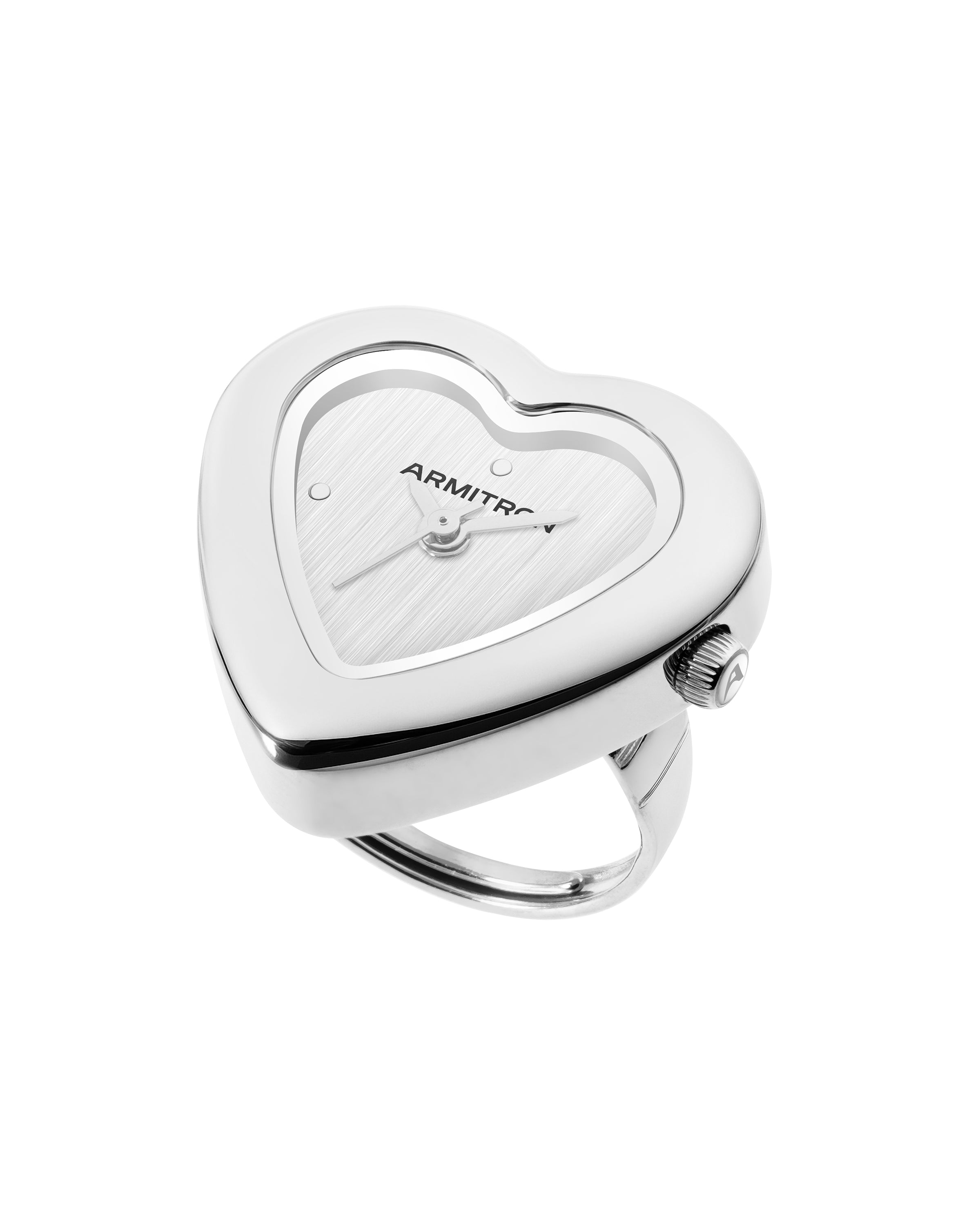 Armitron Heart Ring 22mm Silver ringklokke