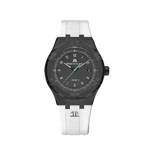 Label Noir Aikon Automatic 42MM klokke PVD gummi hvit