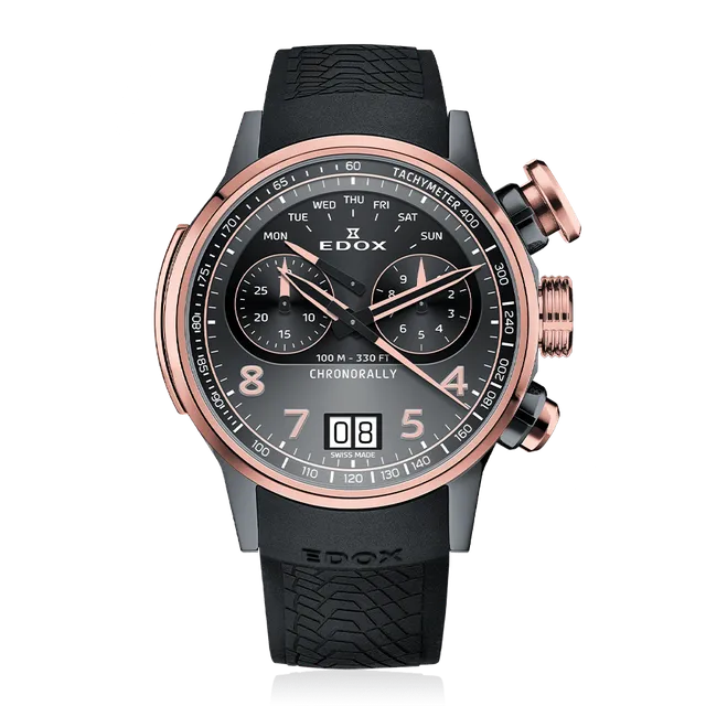 Edox Chronorally Chronograph 45 herreklokke