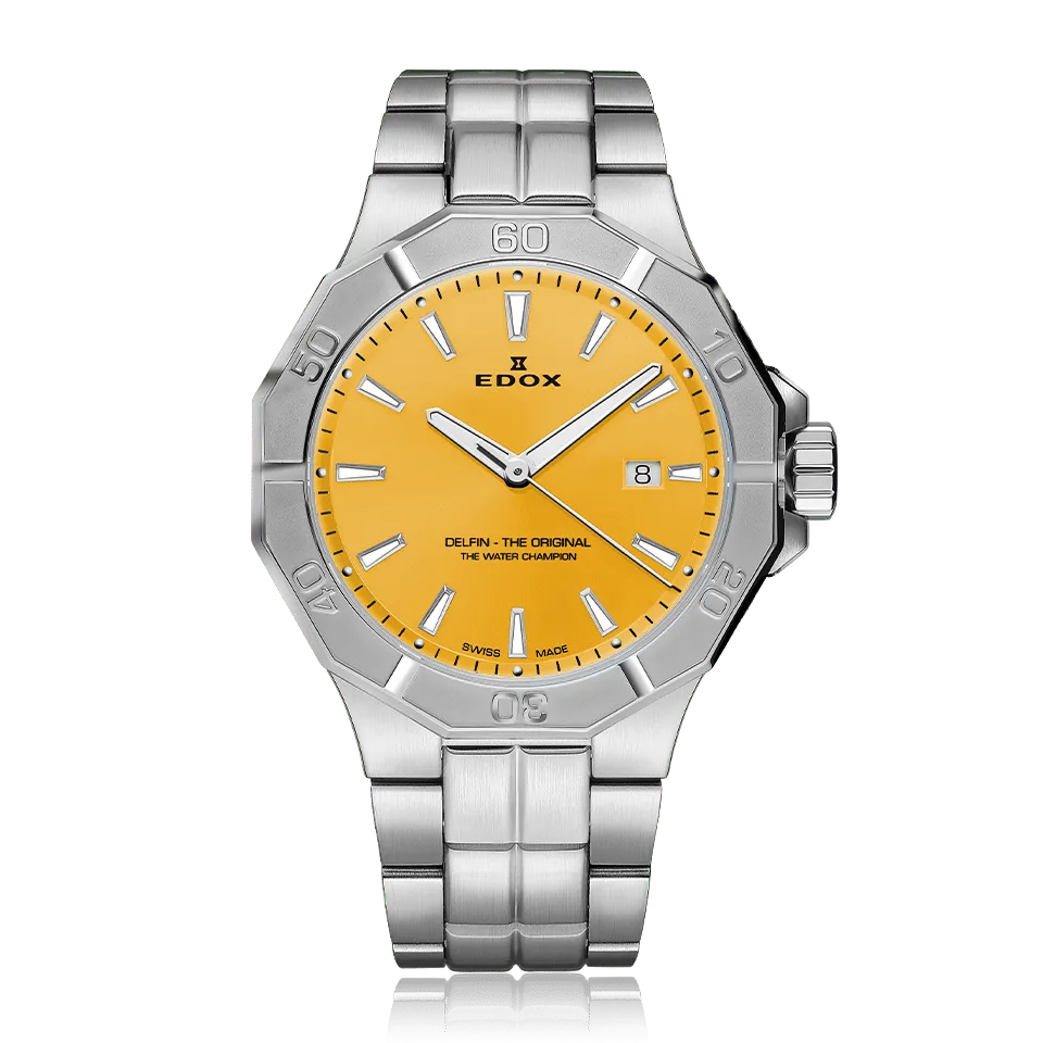 Edox Delfin Date herreklokke vanntett