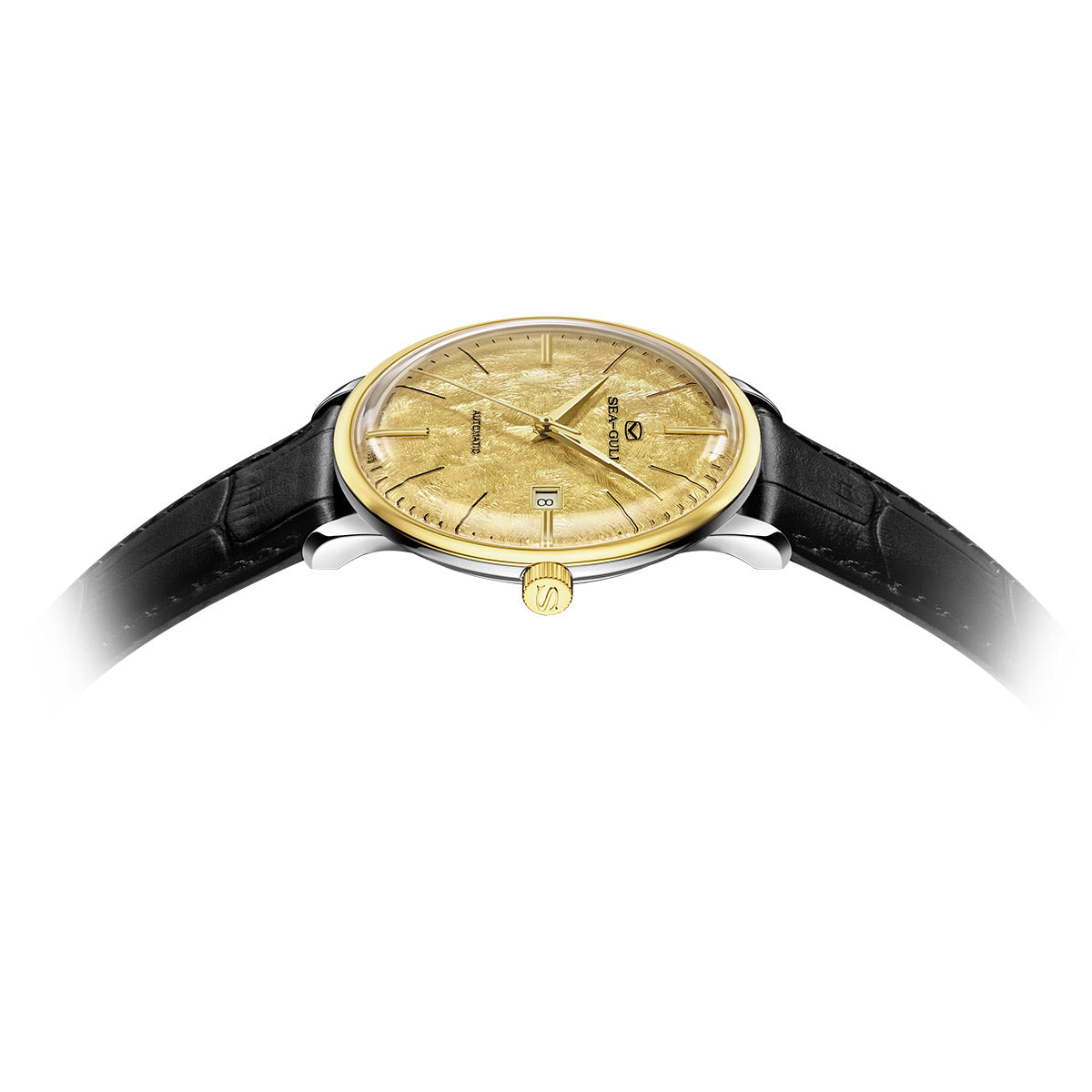 Sea-gull 219.82.1087G herreklokke gull tynn kalender