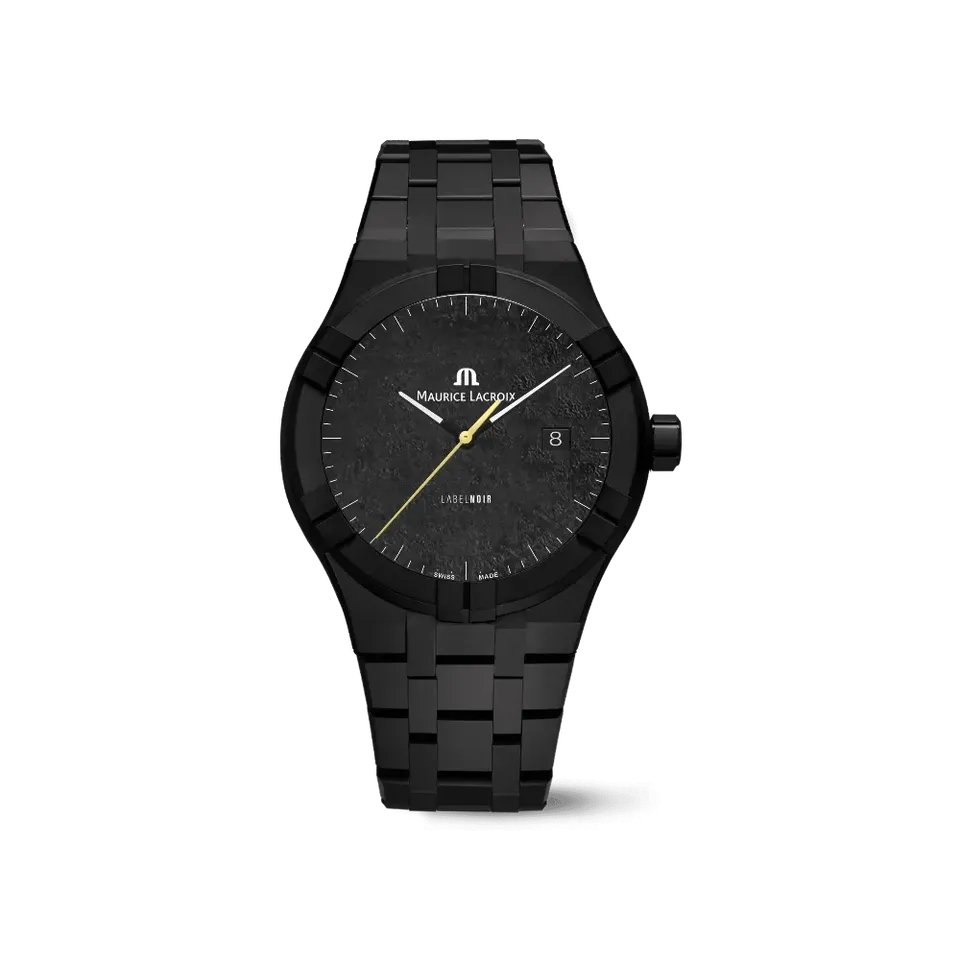 Label Noir Aikon Automatic 42MM herreklokke keramikk gul