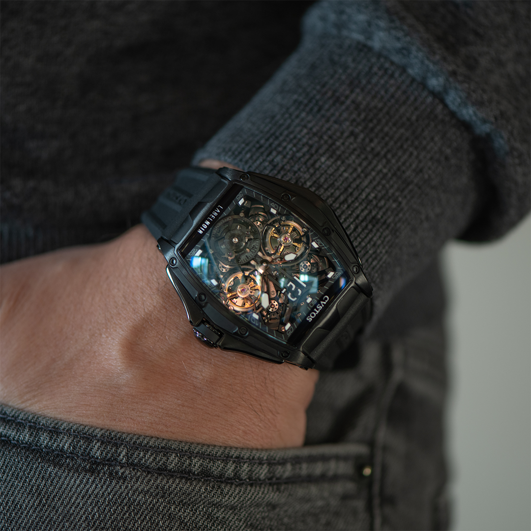 Label Noir Dual Flying Tourbillons klokke differensial