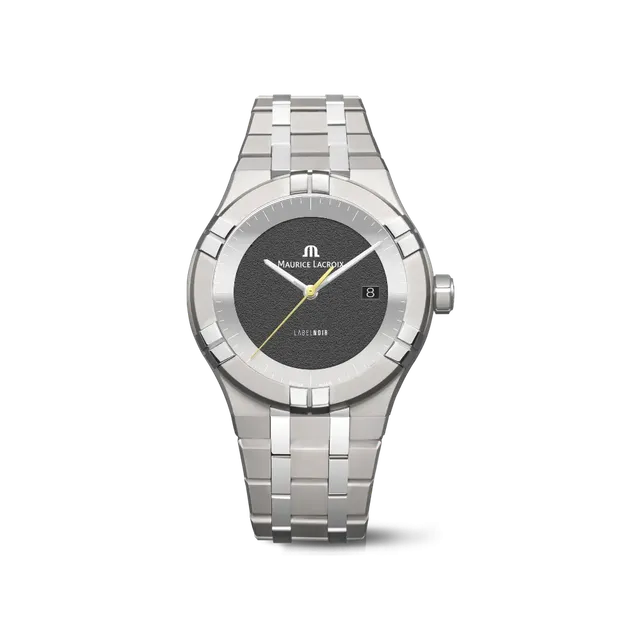 Label Noir Aikon Automatic 42MM klokke titan svart gul