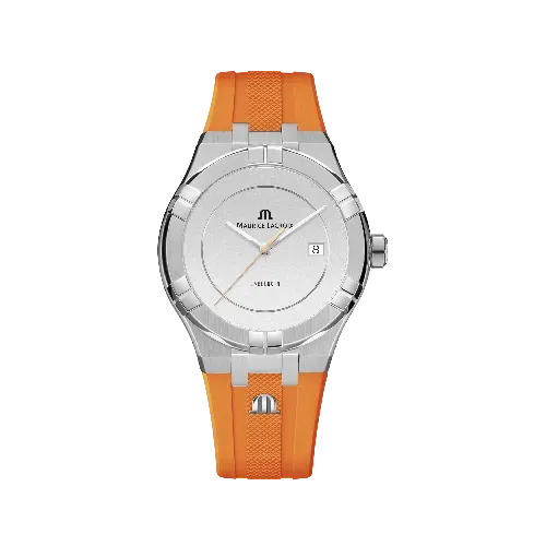 Label Noir Aikon Automatic 42MM herreklokke oransje rem hvit