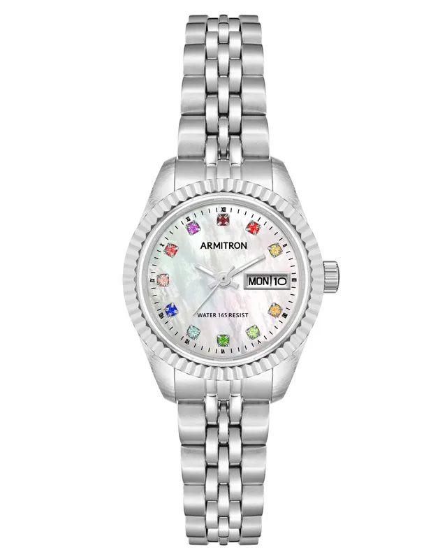 Armitron 75/2475MPSR dameklokke sølv day-date