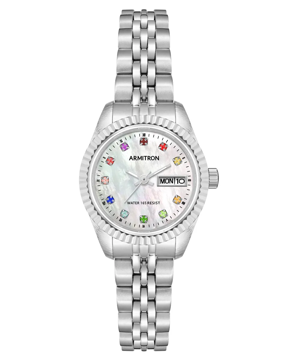 Armitron 75/2475MPSR dameklokke sølv day-date